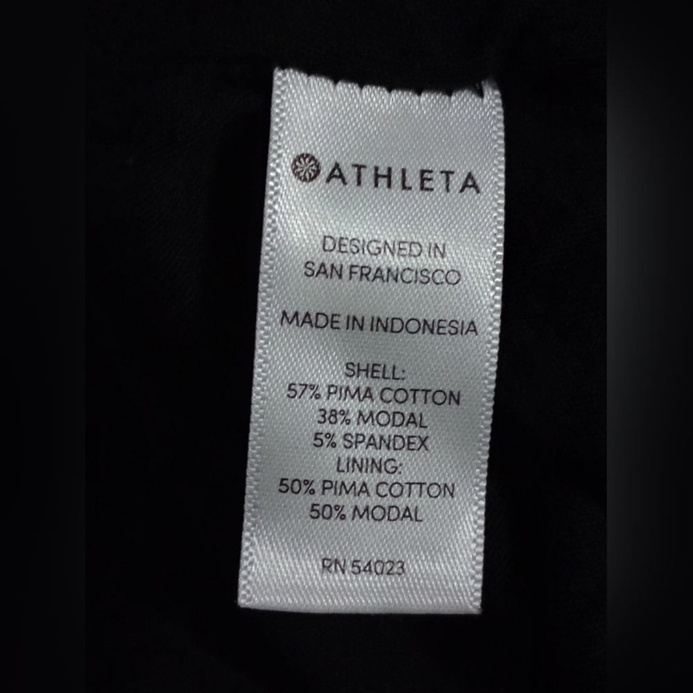 Athleta Carefree Long Sleeve Dress Black - Picture 5 of 5